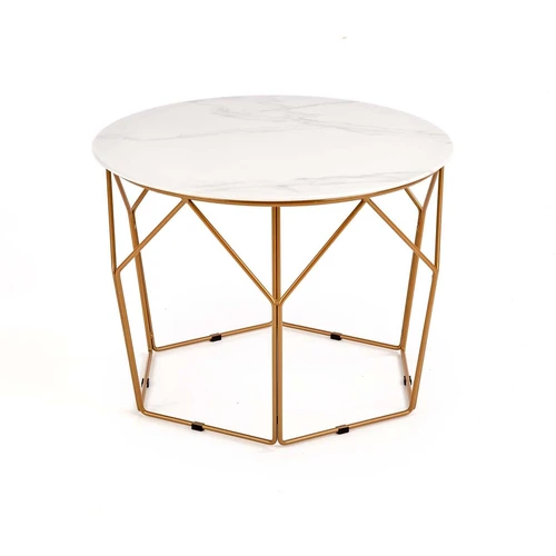 Kompaktiškas stalas 60x45 cm, stiklas ir plienas