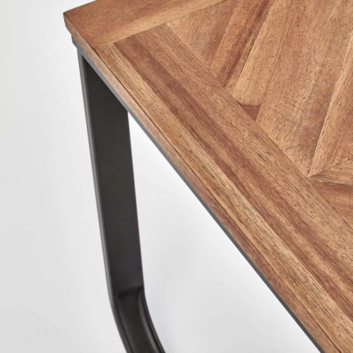 Stilinga juodos spalvos spinta su natūralia fanera ir milteliniu dengimu