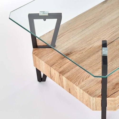 Kompaktiškas stalas 100x60x42 cm su laminuotu MDF ir plienu