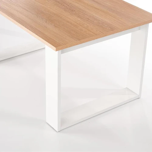 Ergonominis staliukas auksinis ąžuolas/balta