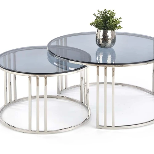 Modernus stalas 80x45 cm su baltu marmuru