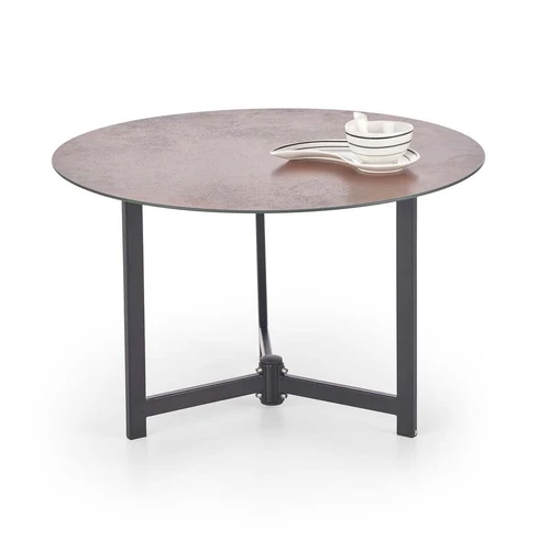 Modernūs stalai su akmens efektu ir plieno pagrindu