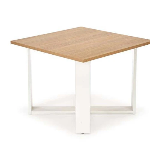 Modernios spintos su balta ir auksiniu ąžuolo spalvomis