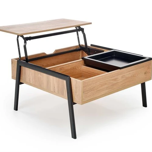 Kompaktiškas stalas 85/80/43-64 cm su madinga spalva