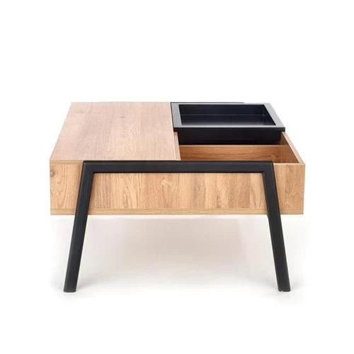 Aukštos kokybės stalas iš laminuoto MDF ir plieno, 85/80/43-64 cm