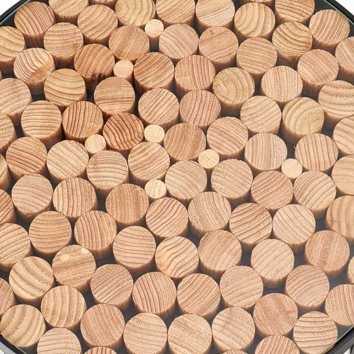 Modernus stalas su stiklo ir medžio deriniu