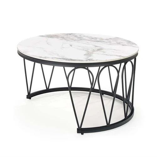 Baltas marmuro stalviršis su sukepintu akmeniu