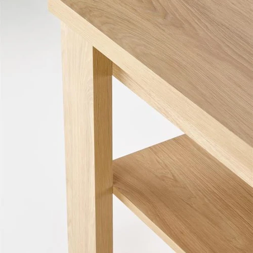 Ergonominis stalas natūralios hikoros spalvos