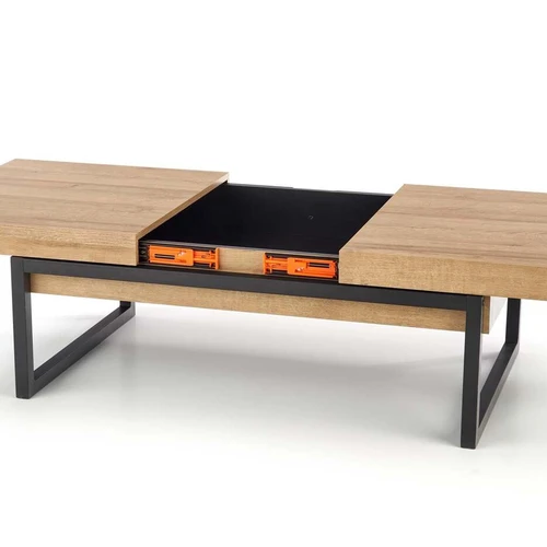 Kompaktiškas stalas 110x60x38 cm auksinio ąžuolo atspalviu