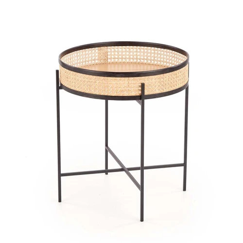 Elegantiški rotango ir plieno baldai natūraliomis ir juodomis spalvomis