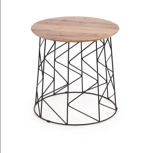 Modernus stalas riešuto ir juodos spalvos derinys