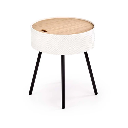 Moderni lentyna 38x45 cm – plienas, balta/juoda