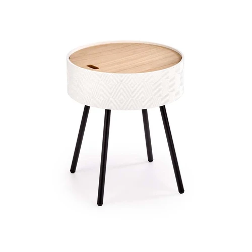 Stilinga lentyna iš MDF ir faneros – 38x45 cm, miltelinė spalva