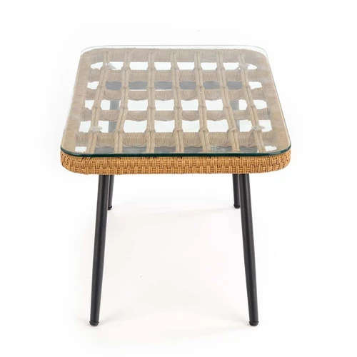 Elegantiška rotango kėdė su plieniniu karkasu