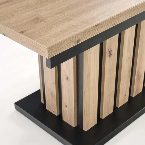 Praktiškas kavos staliukas su pakeliamu stalčiumi