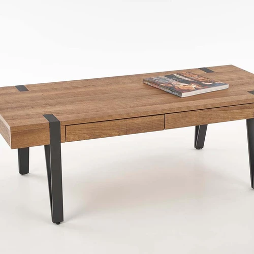 Stilinga spinta su auksinio riešuto ir juodos spalvos deriniu