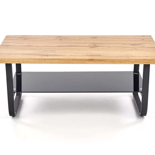 Ergonominė spinta natūralaus ąžuolo ir juodos spalvos