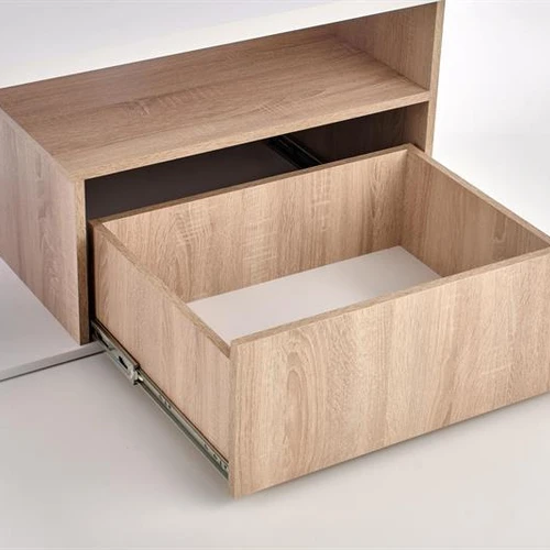 Moderni spinta Sonoma ąžuolo ir baltos spalvos derinyje