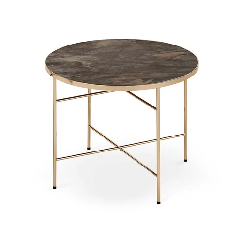 Modernūs staliniai stalai su chromuotu plienu ir marmuro viršumi