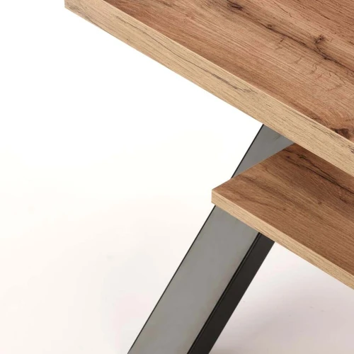 Tvarkingas stalviršis su ABS plastiko kraštais ir ąžuolo spalva