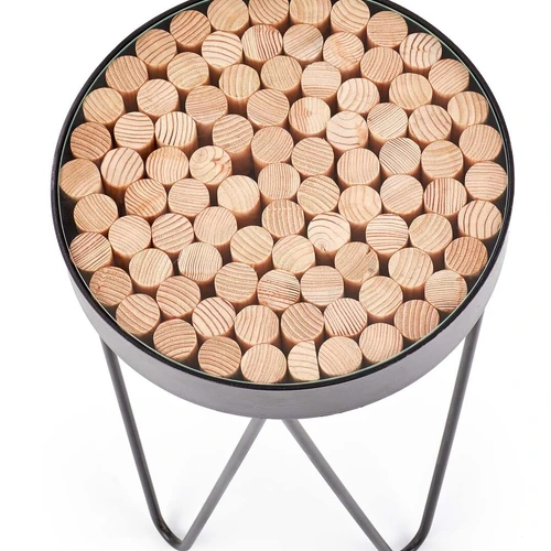 Kokybiška juoda spinta iš maumedžio masyvo ir stiklo