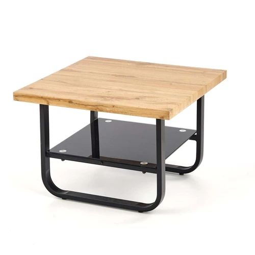 Kompaktiška 65x65x45 cm spinta su laminuotu MDF ir stiklo fasadais