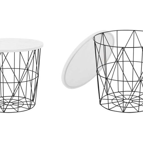 Natūrali ir balta spalva – modernūs stalai su milteliniu dažymu