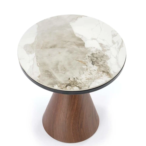 Keraminis kiaurasvydas riešuto spalva su plienu