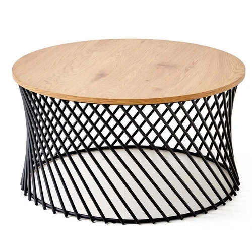 Modernus stalas su laminuotu MDF ir milteliniu plienu