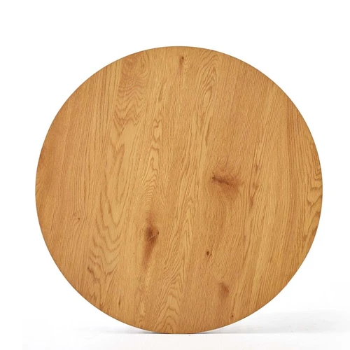 Auksinio ąžuolo ir juodos spalvos stalas, 80x42 cm