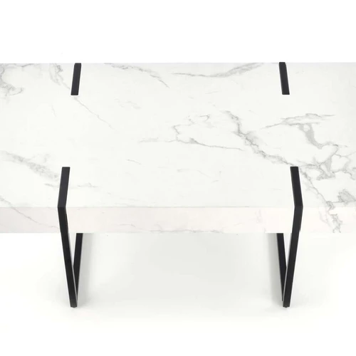 Baltas marmuro efektas laminuotas MDF stalas