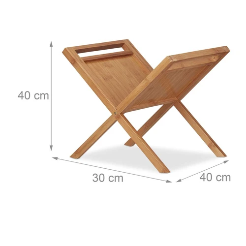 Žurnalų stovas Relaxdays 10022163.0, 1 vnt, 40 × 40 × 30 cm - Dekoracijos