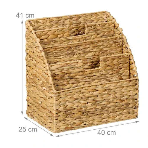 Žurnalų stovas Relaxdays 10050486.0, 4 skyriai, 40 × 41 × 25 cm - Dekoracijos