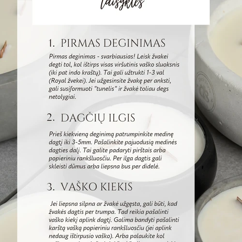 Žvakė ¦ ROYAL (3 spalvos) - Žvakės ir žvakidės